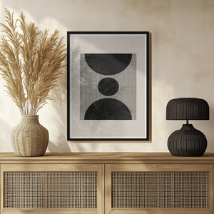 Tablou înramat „Geometric Echoes” de THE MIUUS STUDIO