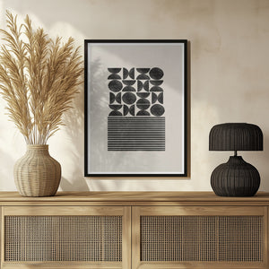 Tablou înramat „Geometric Balance” de THE MIUUS STUDIO