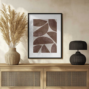 Tablou înramat „Earthy Crescents” de THE MIUUS STUDIO
