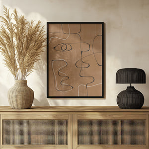 Tablou înramat „Whimsical Lines” de THE MIUUS STUDIO