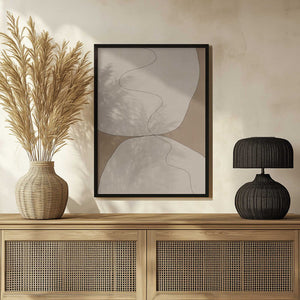 Tablou înramat „Curves of Serenity” de THE MIUUS STUDIO
