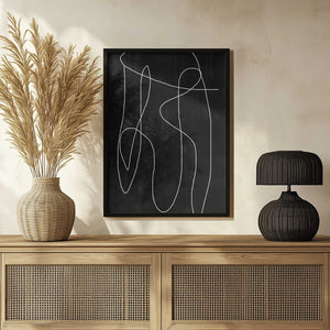 Tablou înramat „Abstract Line No2.” de THE MIUUS STUDIO