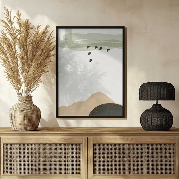 Tablou înramat „Abstract composition 9” de NKTN