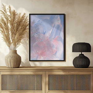 Tablou înramat „Pastel Brushstrokes In Blue And Pink Hues” de uplusmestudio