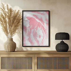 Tablou înramat „Harmonious Blend Of Pink And White Hues” de uplusmestudio