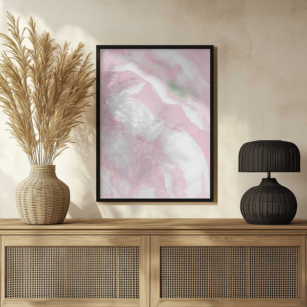 Tablou înramat „Gentle Blush Fields” de uplusmestudio