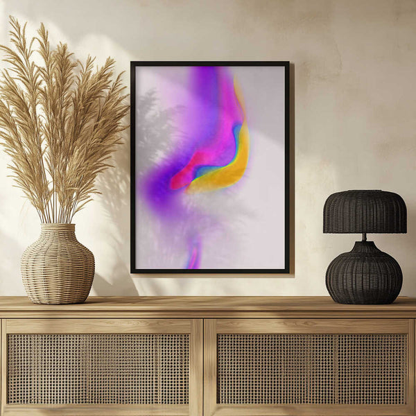 Tablou înramat „Neon Whirl” de Treechild