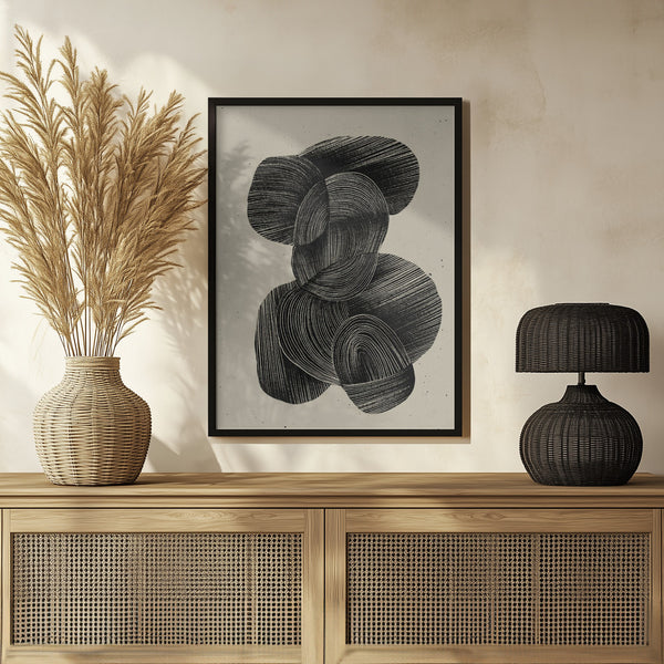 Tablou înramat „Fluid Echoes” de Treechild