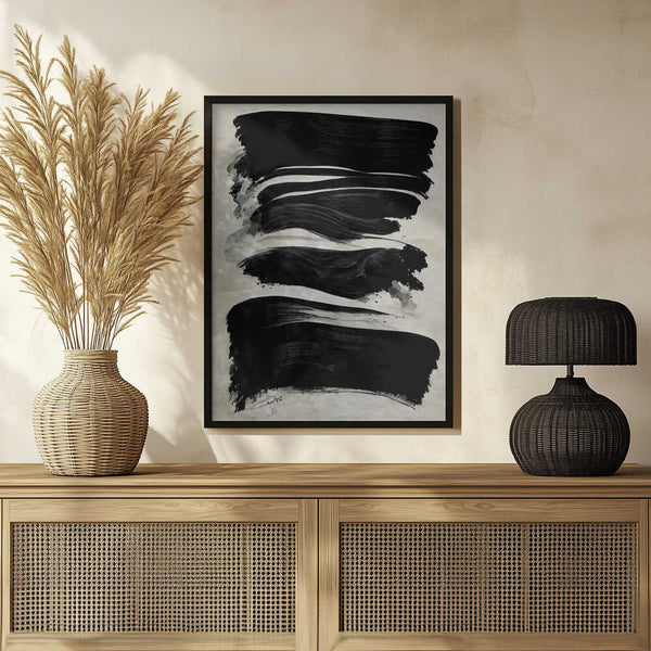 Tablou înramat „Brushstroke Symphony” de Treechild