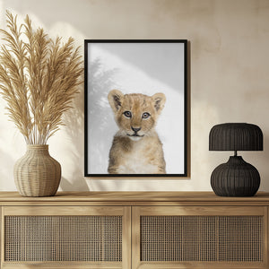 Tablou înramat „Baby Lion” de Kathrin Pienaar