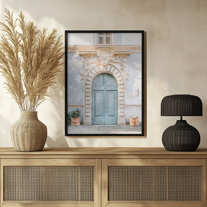 Tablou înramat „Blue tones of Rome - Italy travel photography” de Raisa Zwart