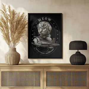Tablou înramat „meow academy” de Adam Lawless