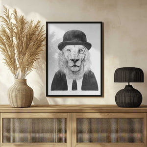 Tablou înramat „Sir Lion” de Balazs Solti