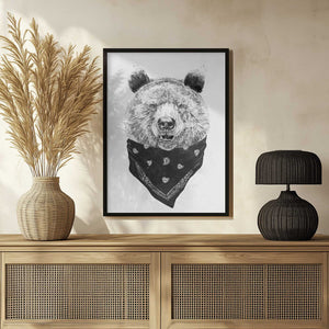Tablou înramat „Wild bear” de Balazs Solti