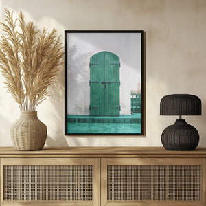 Tablou înramat „Marrakesh Green Door” de Raisa Zwart