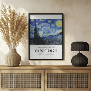 Tablou înramat „The Starry Night” de Vincent Van Gogh