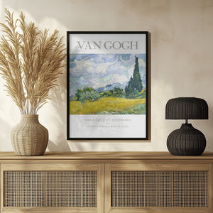 Tablou înramat „Wheat Field With Cypresses” de Vincent Van Gogh