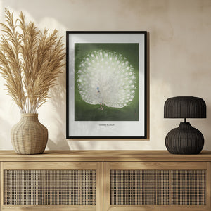 Tablou înramat „Peacock - Wide” de Ohara Koson