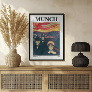 Tablou înramat „Anxiety” de Edvard Munch