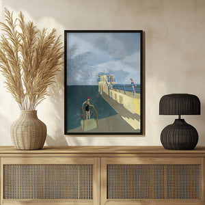 Tablou înramat „Blackrock, Salthill, Galway Ireland Art Print” de Charlotte Trudgett