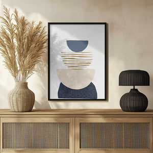 Tablou înramat „boho blue-3” de Sally Ann Moss