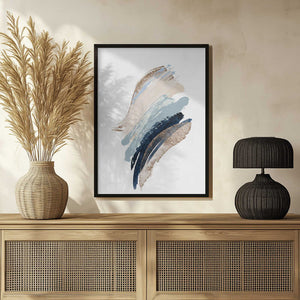 Tablou înramat „Smooth Shapes-1” de Sally Ann Moss