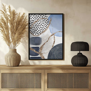 Tablou înramat „Aesthetic Blues-3” de Sally Ann Moss