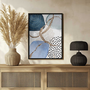 Tablou înramat „Aesthetic Blues-2” de Sally Ann Moss