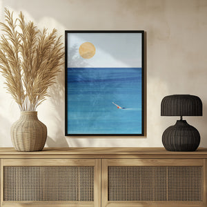 Tablou înramat „Sea Swim” de longwayhome