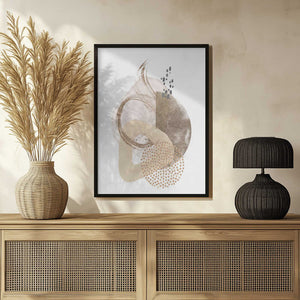 Tablou înramat „Neutral Silk-1” de Sally Ann Moss