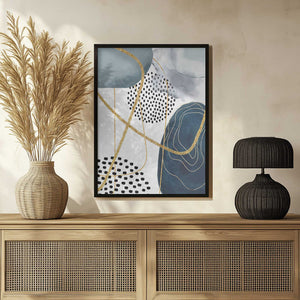 Tablou înramat „Shapley Blue-2” de Sally Ann Moss