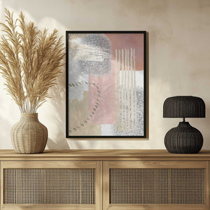 Tablou înramat „Delicately Pink-1” de Sally Ann Moss