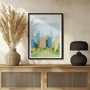 Tablou înramat „New York, Central Park” de longwayhome