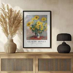 Tablou înramat „Bouquet Of Sunflowers” de Claude Monet