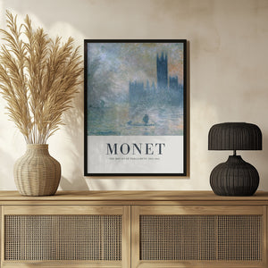 Tablou înramat „The Houses of Parliament” de Claude Monet