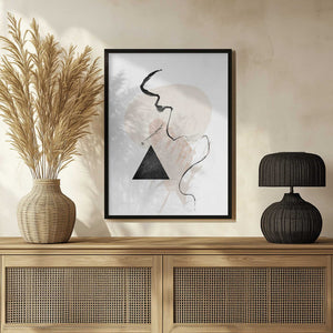 Tablou înramat „Simple-Beige-3” de Sally Ann Moss