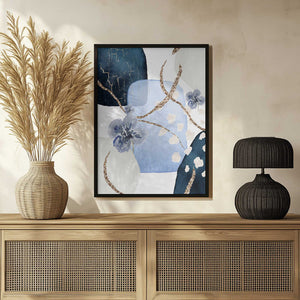 Tablou înramat „Floral Blue-2” de Sally Ann Moss