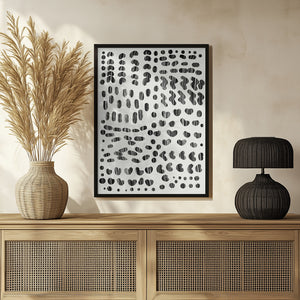 Tablou înramat „Dots and Strokes” de Dan Hobday