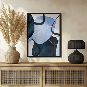 Tablou înramat „Shapley Blue-2” de Sally Ann Moss