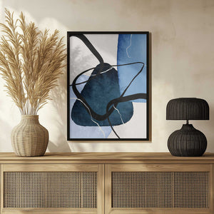 Tablou înramat „Shapley Blue-1” de Sally Ann Moss