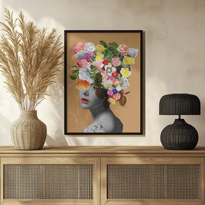 Tablou înramat „Floral portrait” de Frida Floral Studio