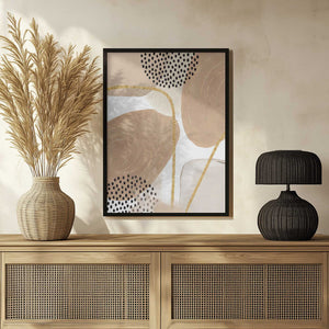 Tablou înramat „Jealous Beige-4” de Sally Ann Moss