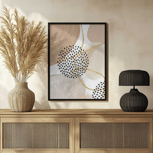 Tablou înramat „Jealous Beige-3” de Sally Ann Moss