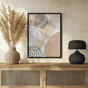 Tablou înramat „Jealous Beige-1” de Sally Ann Moss