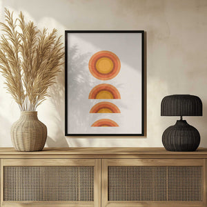 Tablou înramat „Sunset Echoes” de THE MIUUS STUDIO