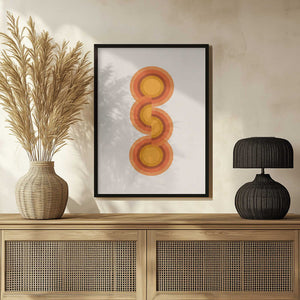 Tablou înramat „Retro Circles Trio” de THE MIUUS STUDIO