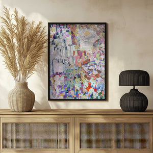 Tablou înramat „covid Spring 36x48 Oil Paint Mixed Media On Canvas” de Alise Loebelsohn