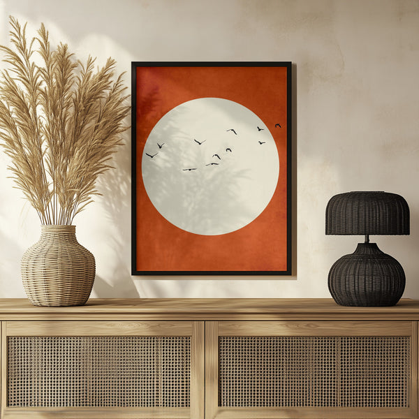 Tablou înramat „Warming Feelings” de Kubistika