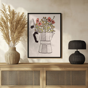 Tablou înramat „Moka Flowers” de Florent Bodart