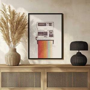 Tablou înramat „Instant Camera Rainbow” de Florent Bodart